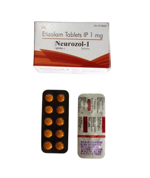 Etizolam Tablets IP 1 mg (Neurozol-1)